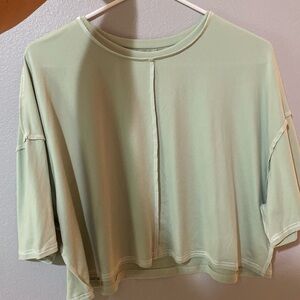 light green loose t shirt size medium